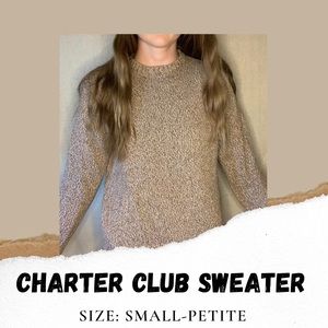 Charter Club Petite Tan Sweater